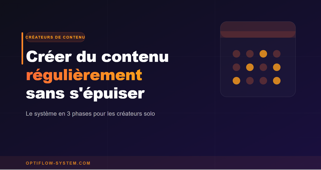 Comment créer du contenu régulièrement sans s'épuiser
