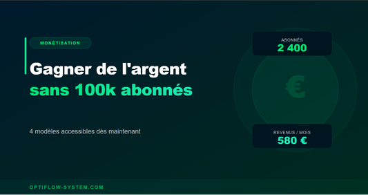 Monétiser son contenu sans 100k abonnés — ce qui marche vraiment