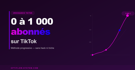 Comment passer de 0 à 1000 abonnés sur TikTok — ce qui marche vraiment