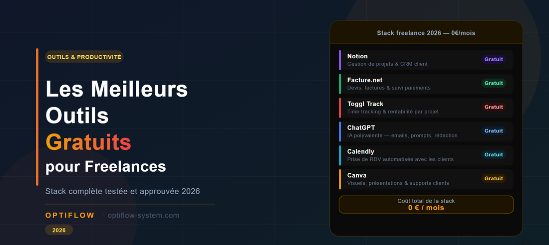 Les Meilleurs Outils de Productivité Gratuits pour Freelances en 2026